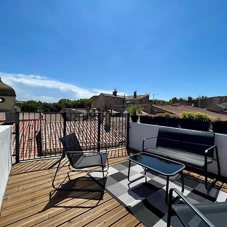 Rooftop N°38 - Rooms Et Studios - Vue Cite Medievale Carcassonne Dış mekan fotoğraf